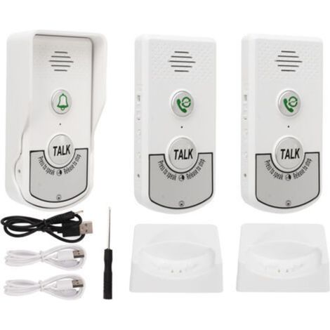 Councilles interphones sans fil Excellente puce 1000m Distance Intelligent Vocation blanche pour les maisons