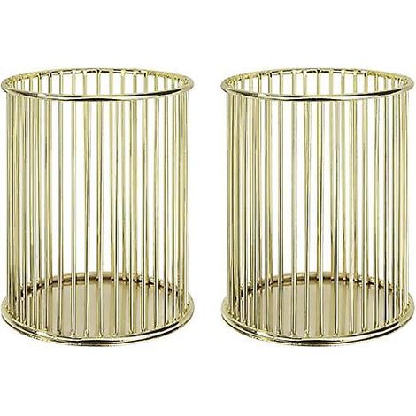 2pcs (or) Porte - Crayon En Mtal Bote  Crayon Creuse Multifonction Porte - Crayon Papeterie Rangement Organisateur Conteneur Pour La Maison, L'col (1/5)