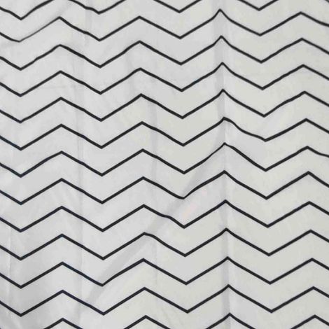 GEDY TTE13661800 Cortina 180X200 cm Blanco-Negro - ref: TTE13661800