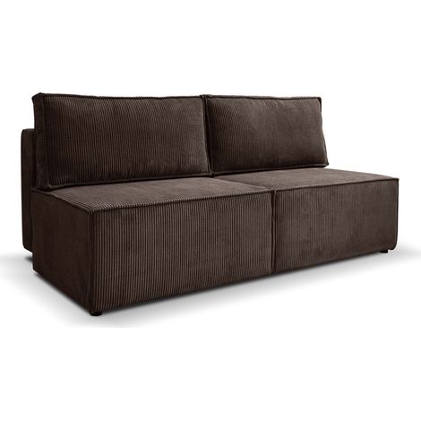 Sofa, Schlafsofa mit Bettzeugfach COMPI Braun (1/5)