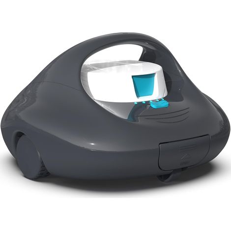 Robot Swimming Pool, Wireless Pool Vacuum Cleaner, 130 Min Autonomy Compact Pool Cleaner, Automatic Parking, for Above Ground Pools up to 80 m², Intense Black (1/5)