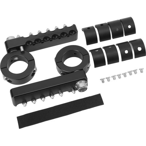 Repose-pieds routiers moto en aluminium CNC et acier inoxydable pour barre de protection moteur 22 25 28mm (1/5)