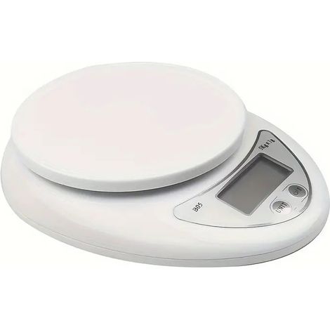 Balance de cuisine 15 kg avec écran LCD, acier inoxydable