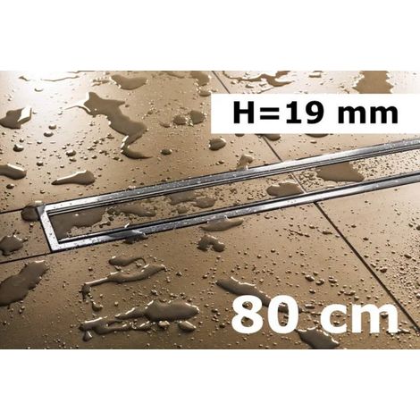 Kit grille + cadre design INOX Framed-tile KERDI-LINE-C  SCHLUTER  80 cm (1/5)