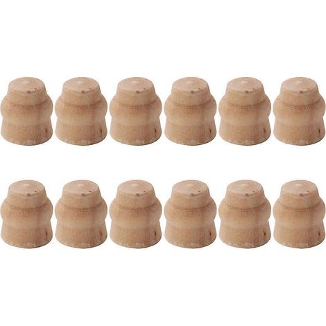 Pieds de table miniatures en plastique pour enfants, marron clair, pour la construction de mini-maisons (lot de 12). (1/5)