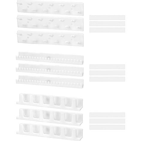 9Pcs Porte Bijoux Mural, Crochets Mural pour Collier, Bagues, Bracelets et Boucles d’Oreilles (1/5)