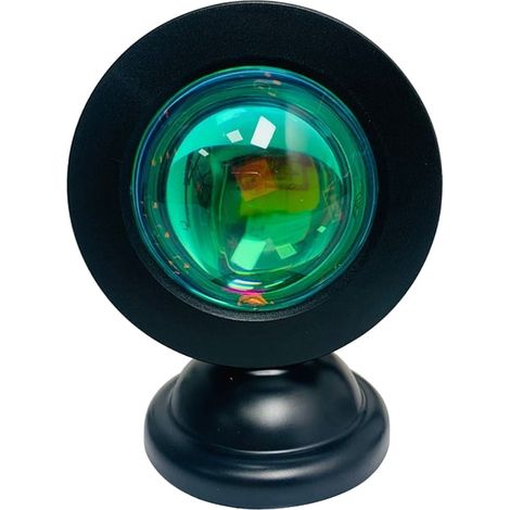 Lampe Coucher De Soleil - Source Lumineuse Orange-Rouge Chaude - Pour Chambre À Coucher Et Prise De Vue - Projection Douce - 1 Pièce (1/5)