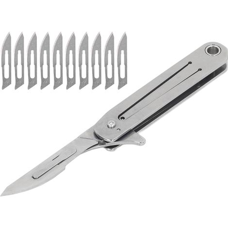 Mini-Klappmesser für den Schlüsselanhänger, schnell zu öffnendes Multifunktionsmesser aus Edelstahl für den Outdoor-Einsatz, tragbares Paketöffnermesser. (1/5)