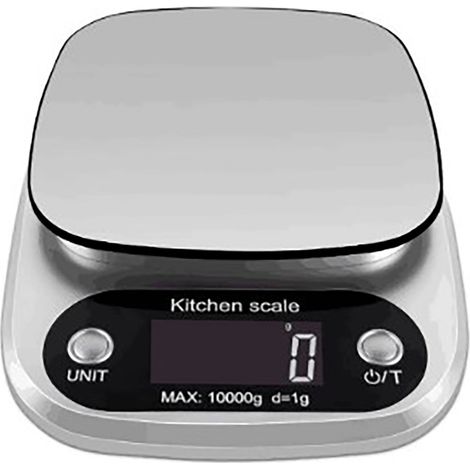 Balance de cuisine électronique, petite balance numérique précise pour la cuisine et les desserts maison, argentée (1/5)