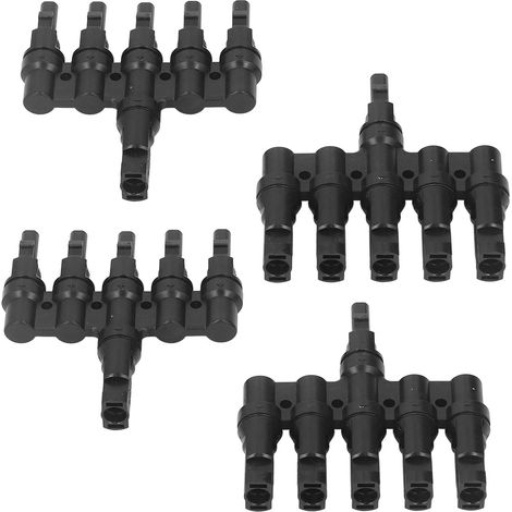 2-teiliger PPO-Solarstecker (männlich/weiblich), wasserdichtes Gehäuse für 1000V PV LT 5 Photovoltaikanlage, Paar Solarmodul-Befestigungselemente (1/5)