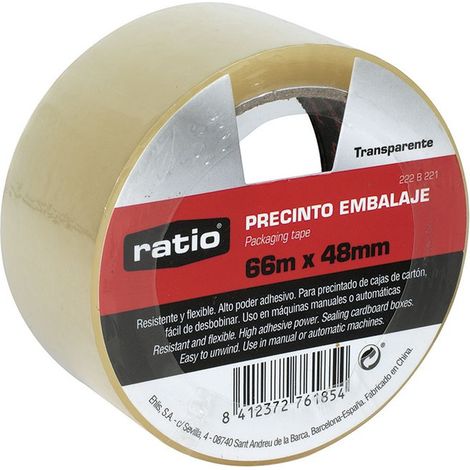 PACK 2 Rollos Precinto embalaje Transparent - talla
