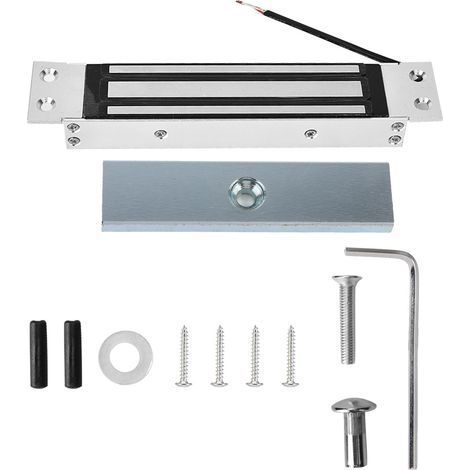 Integriertes elektromagnetisches Schloss, 180 kg Haltekraft bei 12 V Gleichstrom, elektromagnetische Zutrittskontrolle (1/5)