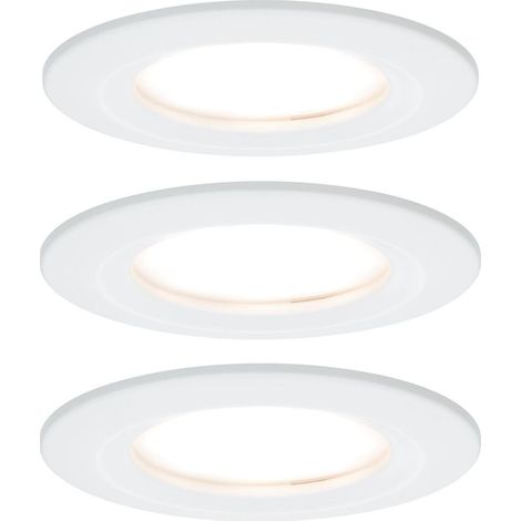 Paulmann LED-Bad-Einbauleuchte 3er Set 18 W Weiß (matt)