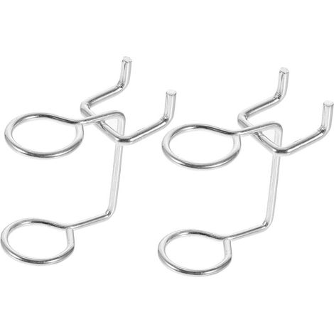 10 pezzi di ganci per pannello forato, porta attrezzi, organizer per cacciaviti, mensole a muro, organizer multiuso Iron Girl, mensola portaoggetti con pannello forato (1/5)
