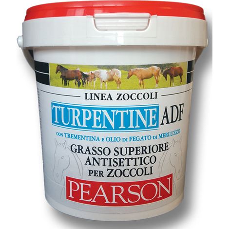 TURPENTINE ADF Pearson grasso superiore antisettico per zoccoli con trementina e olio di fegato di merluzzo 1000 ml