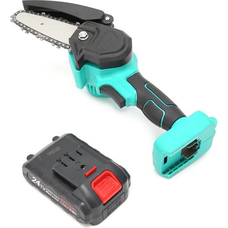 Mini-Elektro-Kettensäge, wiederaufladbar, Gartengerät, kompakter Astschneider für den Haushalt, 100–240 V EU (1/5)
