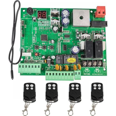Kit d'ouvre-portes automatiques Carte 12V/24V for panneau de commande d'ouvre-porte pivotant à Double bras automatique système de Center de contrôle intelligent remplacer les raccords pour accessoires (1/5)