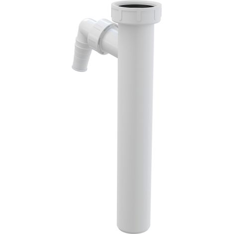 Conector de tubería de desagüe para lavadora/lavavajillas, polipropileno, Ø40 mm, rosca 6/4". (1/2)