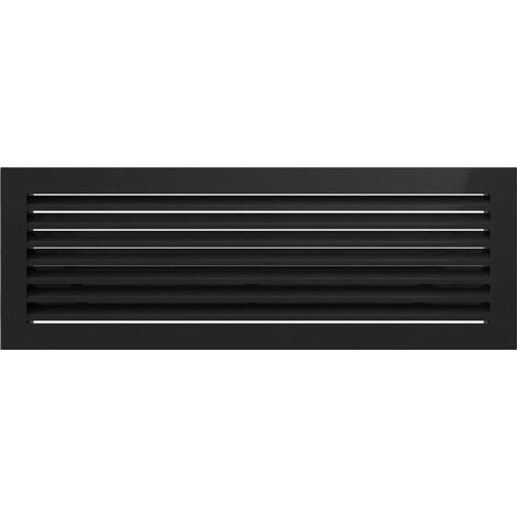 Griglia di ventilazione Kratki griglia per camino FRESH 17cm x 49cm nero (1/5)
