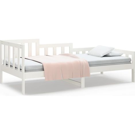 Maison Exclusive - Tagesbett ohne Matratze Weiß 80x200 cm Massivh