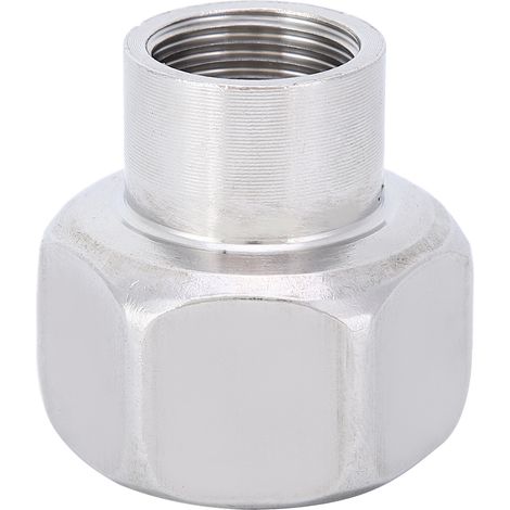 1/2" NPT-Innengewinde auf 1" NPT-Innengewinde Sechskant-Adapter-Reduzierstück für Sanitär-, Gas- und Wasseranlagen, Normaldruck