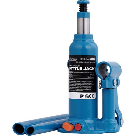 Draper 36361 Hydraulic Bottle Jack, 2 Tonne