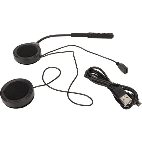 Casque moto Bluetooth kit mains libres HD appel antibruit rechargeable écouteur sécurisé avec micro (1/5)