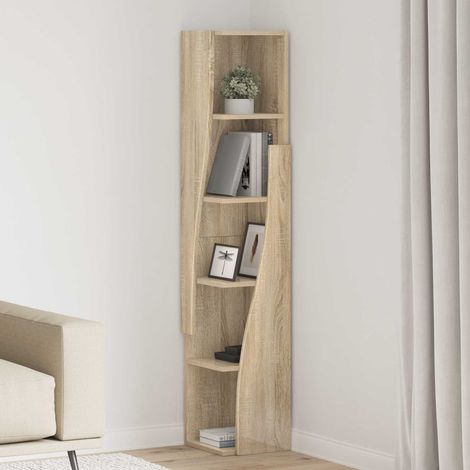 vidaXL Armario de esquina 27,5x27x140cm Madera de ingeniería (1/5)