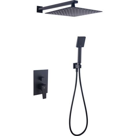 SKY BATH CED001/NG DREAM Conjunto Monomando Ducha Empotrado Negro Mate - ref: CED001/NG