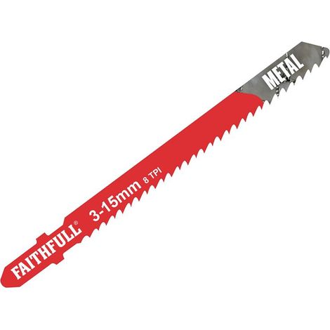 Faithfull Metal Cutting Jigsaw Blades Pack of 5 T127D FAIJBT127D