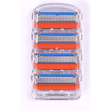 rasoir electriques hommes-5 Lames de Rasoir de Rechange Compatible — Pour Poils Longs et Courts — 5 Lames — Facile à Installer et à Rincer (1/5)