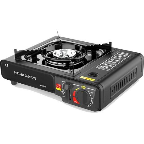 Estufa de gas portátil con estuche de transporte, estufa de gas para acampar Belonlink de 2900 W, estufa compacta para exteriores con protección contra sobrecalentamiento, adecuada para hogares y rest (1/5)
