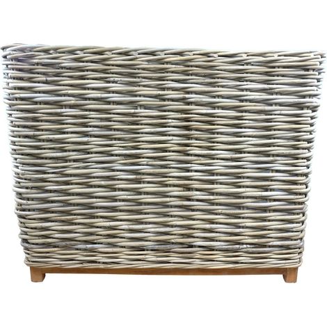 VAN DER LEEDEN Raumtrenner Rattan XL groß 100 x 45 x 82 cm (1/5)