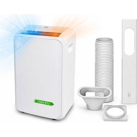 Climatiseur mobile réversible - QT12000CH - 3,5 kW (12 000 BTU) - Déshumidification intensif - Inverter faible consommation