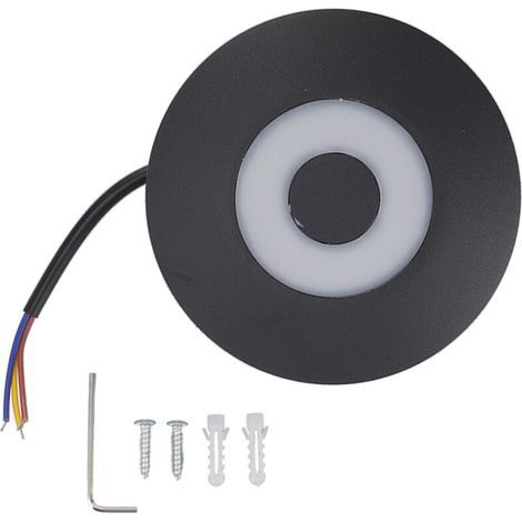 Applique murale ronde, style moderne, applique LED 10W, corps de lampe en aluminium, convient aux terrasses, cuisines, salles de bains et autres pièces. (1/5)