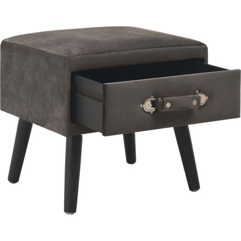 Maison Exclusive - Table de chevet Gris 40x35x40 cm Velours