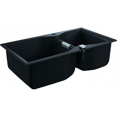 Fregadero de granito color negro granito 900x500 K700 Grohe (1/2)