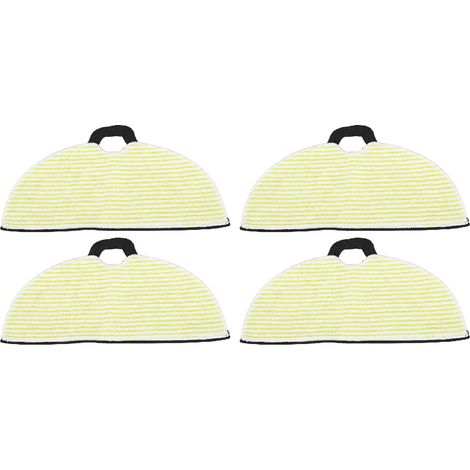 [Paquete de 4] Almohadillas de repuesto para mopa para aspiradora robot Shark RV2001WD RV2002WD - Microfibra reutilizable y absorbente (1/5)