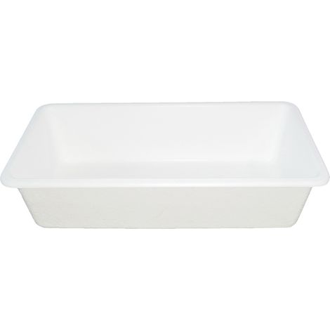 Barreño poliéster - Blanco - 75x53x23 cm