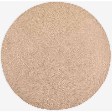 SKLUM Runder Teppich aus Polypropylen (Ø200 cm) Lisandra Creme-Beige                                  