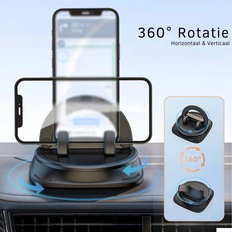 Handyhalterung fürs Auto – Rutschfest – 360° drehbar – Autozubehör – Handyhalterung fürs Armaturenbrett (1/5)