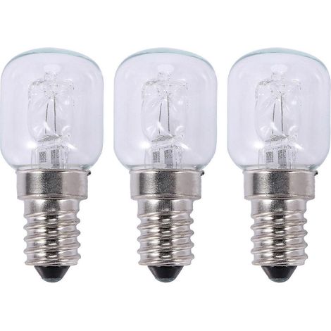 3 ampoules halogènes E14 haute température 500 degrés 25 W pour four à bulles, culot E14, 250 V, ampoule quartz 25 W (1/4)