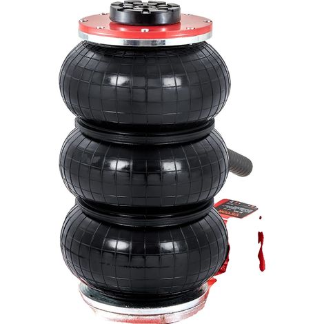 Cric à air triple sac, capacité de 6600 lbs, plage de levage de 5,5 à 17,7 pouces, opération rapide en 5 secondes (1/2)