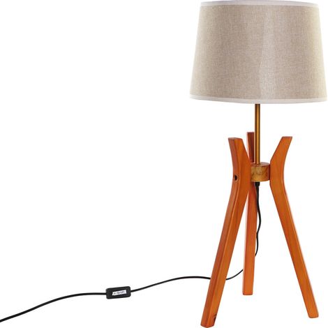 Polyester Holz Tischlampe 30x30x69 Polyester Material Multikolor -Farbfamilie Details Details Details (1/4)