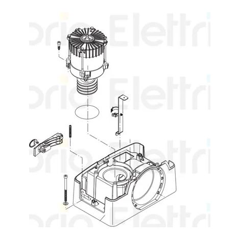 beninca pièce détachée moteur 230v x bull17 omi (joint d'huile) 9688344