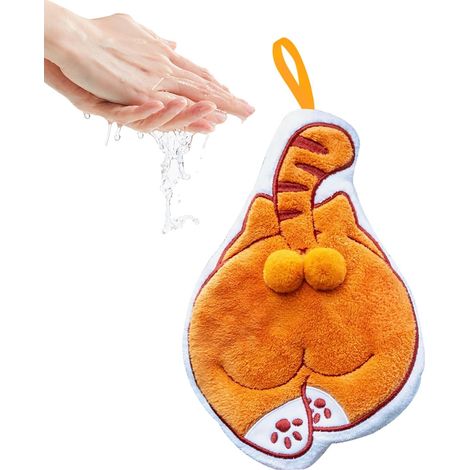 Torchons de cuisine Chiffons nettoyage motif fesses chat , décoration amusante , pour la évier , pla