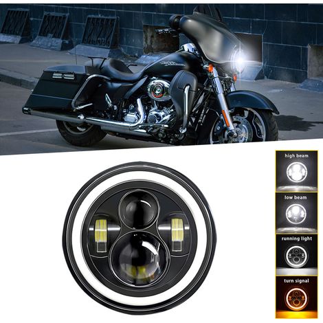1 pz 7 pollici auto moto faro LED con DRL/indicatore di direzione/anabbaglianti/abbaglianti 7 ''rotondo 6000K 140W IP67 impermeabile