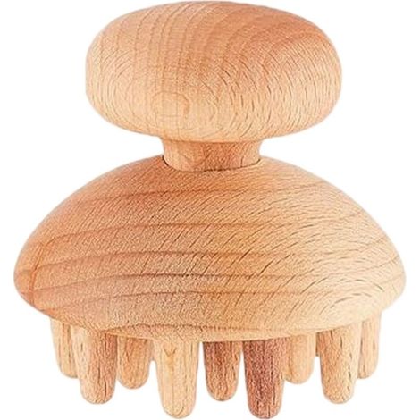 Rouleau de Massage,Boule de massage Anti-Rides en Bois,Rouleau Masseur Courbé Anti-cellulite,pour Dos,Muscles,Jambes,Cuisses,Fascia (1/5)