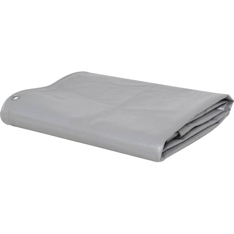 Lona 650 g/m² 4x5 m gris vidaXL