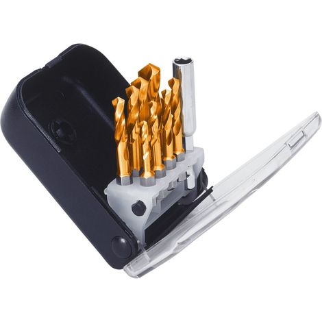 Exact Spiralbohrerbit-Set Tin beschichtet ClipSet F Spibo-Bits 3-10mm TIN Spiralbohrer (1/2)